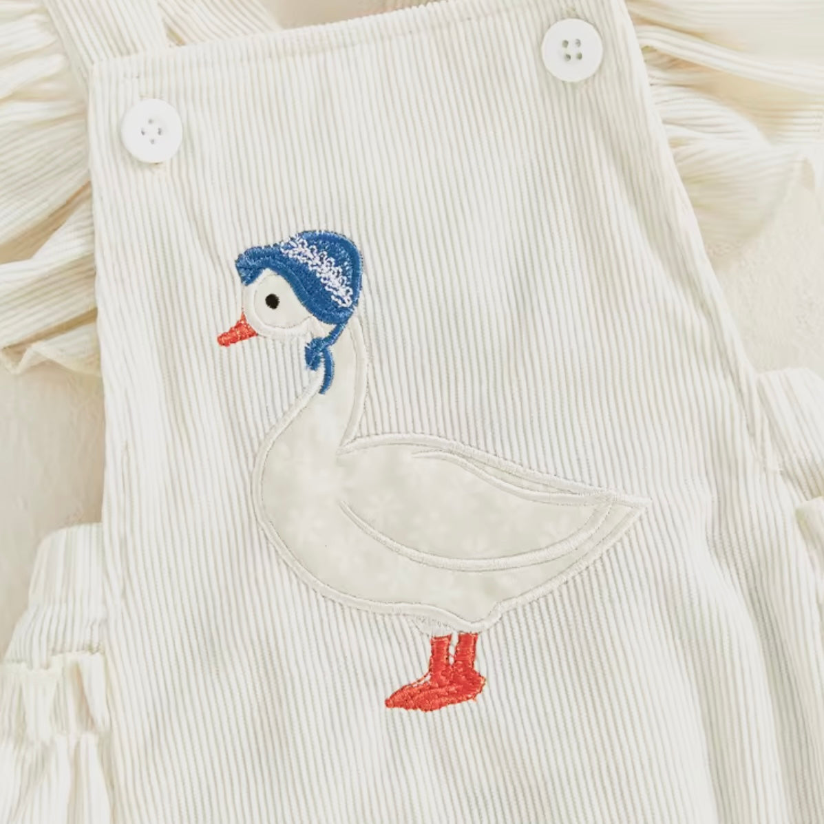 Baby Girl Goose Romper with Headband