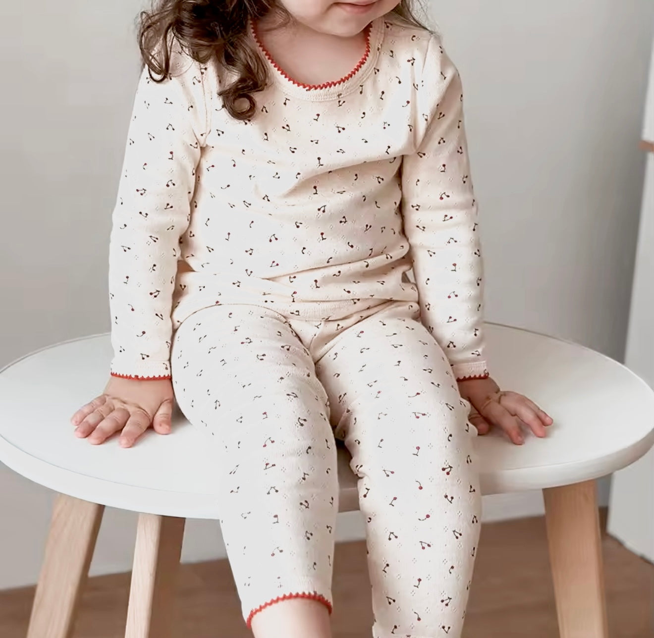 Children’s Cherry Print Pajama Set