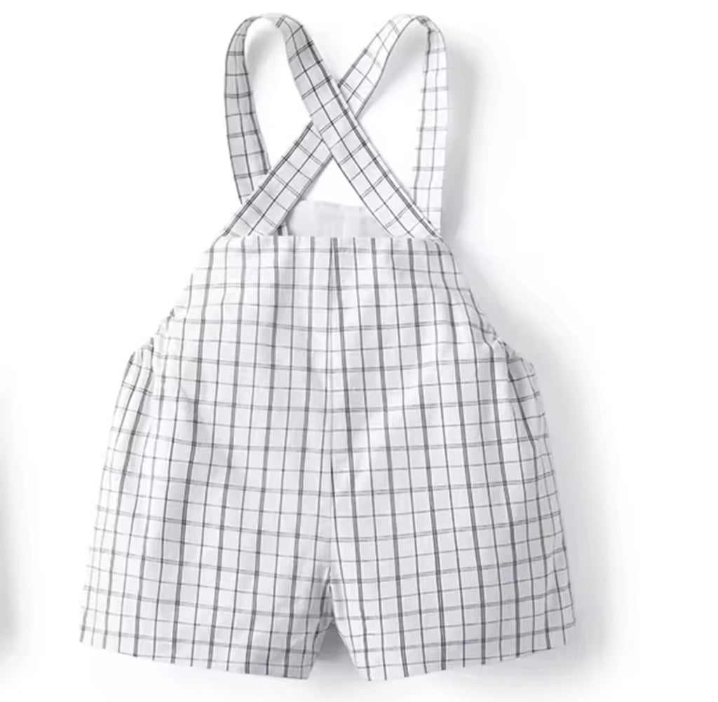 Children’s Plaid Overall Suspenders