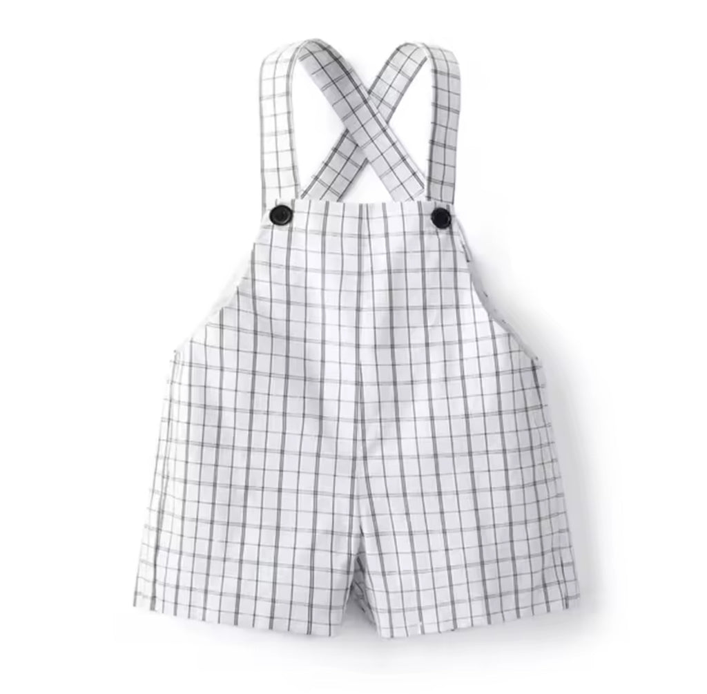 Children’s Plaid Overall Suspenders