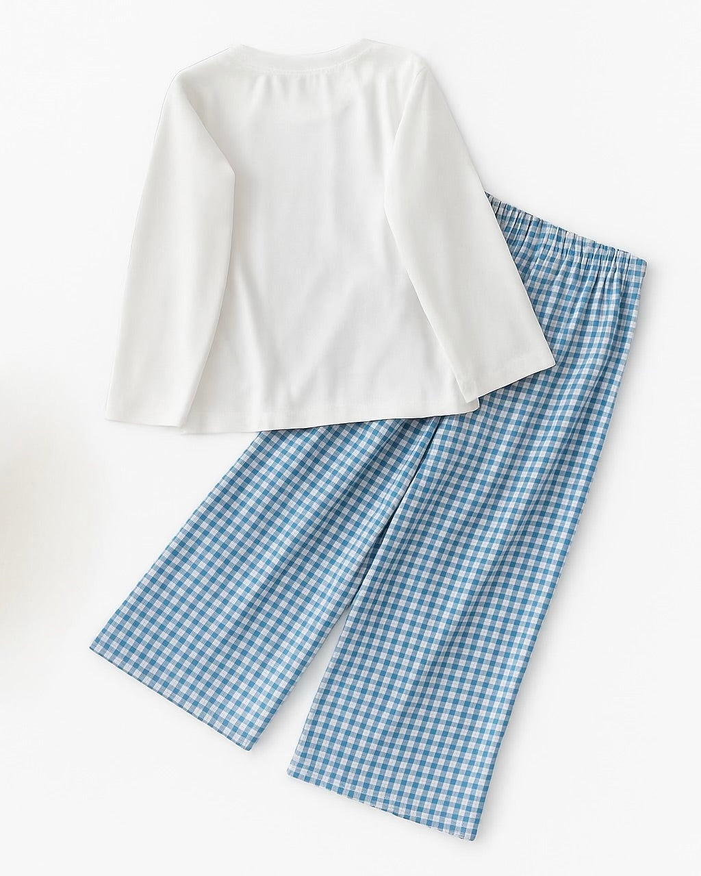 Children’s Blue and White Gingham Matching Set