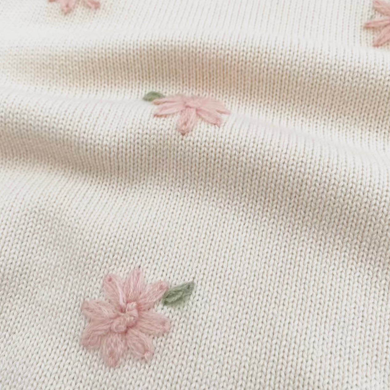 Children’s Knit Floral Baby Romper