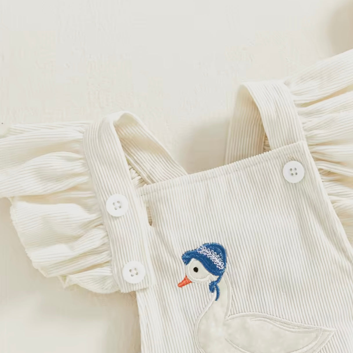 Baby Girl Goose Romper with Headband