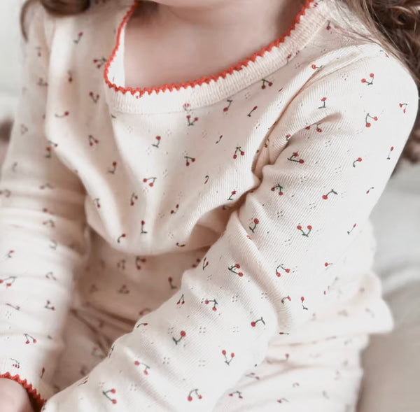 Children’s Cherry Print Pajama Set